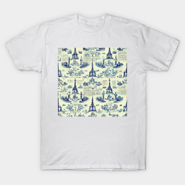 Toile de jouy VII T-Shirt by hamptonstyle